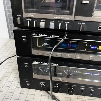 Fisher Stereo System: Cassette, Tuner and Amp.