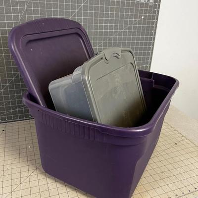 2 Storage Tubs Smaller