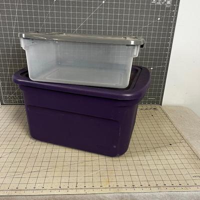 2 Storage Tubs Smaller