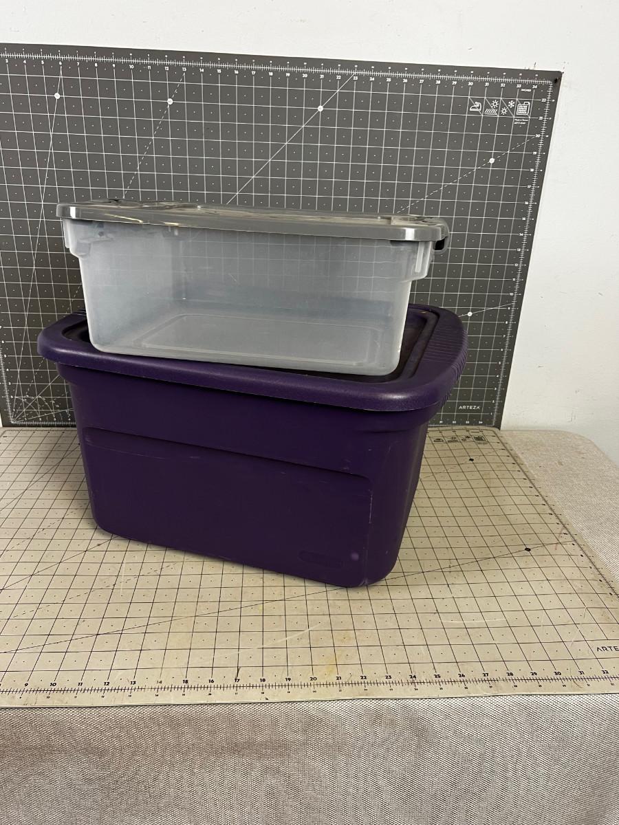 2 Storage Tubs Smaller