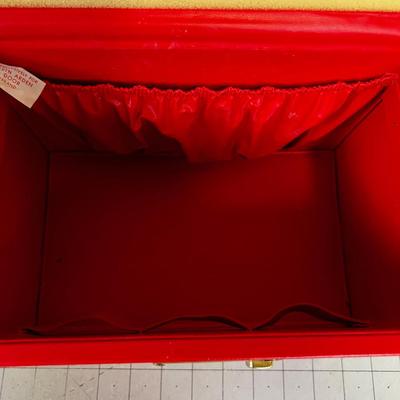 Red Vinal Cosmetic Case by Elizabeth Arden 