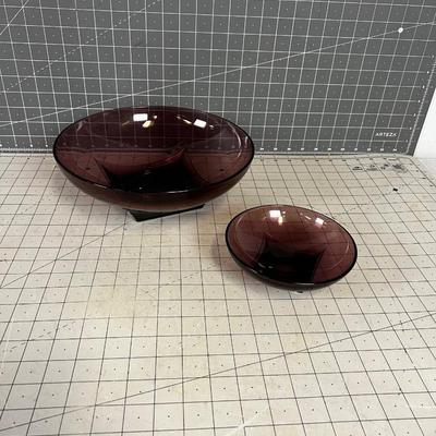 Amethyst Chip & Dip Serving Bowls