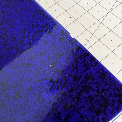 2 Rectangular Cobalt Blue 