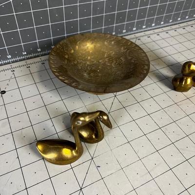 BRASS: Ducks, Swans and Dish