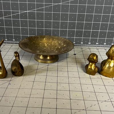 BRASS: Ducks, Swans and Dish