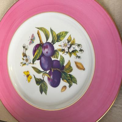 Set of FRUIT Dinner Plates by Frank McIntosh Home of Saks Fifth Avenue ITALY 