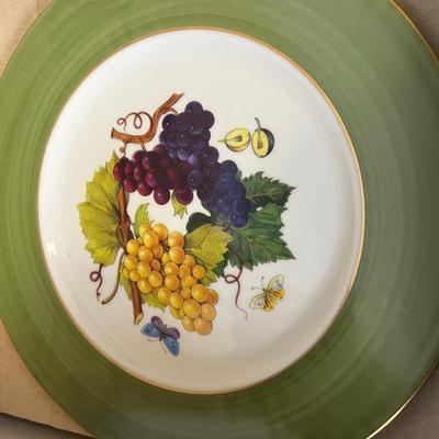 Set of FRUIT Dinner Plates by Frank McIntosh Home of Saks Fifth Avenue ITALY 