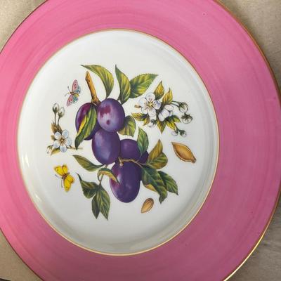 Set of FRUIT Dinner Plates by Frank McIntosh Home of Saks Fifth Avenue ITALY 