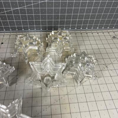 6 Star Shaped Candle Holders 