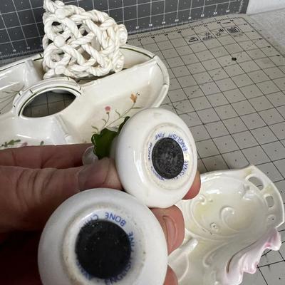Porcelain Serving Ware: Divided Tray, Dish etc. 