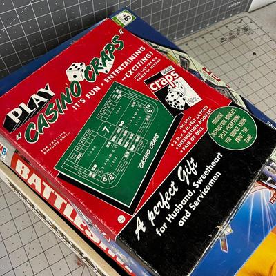 DEAL of the DAY; 4 Board Games; Battleship, Billionaire, Monopoly, Casino Craps 