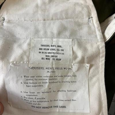 US ARMY Wool Pants / Trousers 
