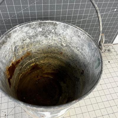 Galvanized Farm Bucket 
