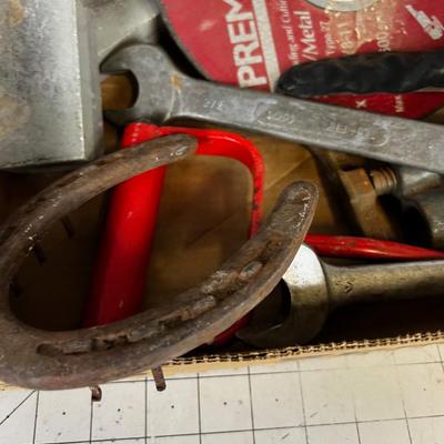 Garage Box: Hammer Wrenches, Hook, Parts & Pieces
