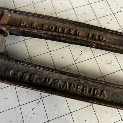 H K PORTER Antique No. 2 Bolt Cutters