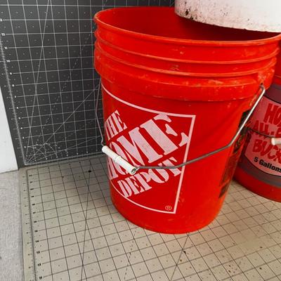 (3) 5 Gallon Buckets 