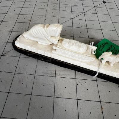 Eskimo Dog Sled Carving 