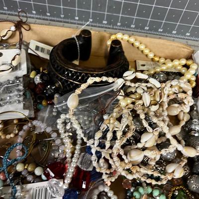 Tray of Bracelets with the biggest chunkiest Bracelet EVER! 