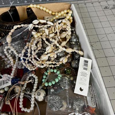 Tray of Bracelets with the biggest chunkiest Bracelet EVER! 