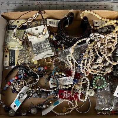 Tray of Bracelets with the biggest chunkiest Bracelet EVER! 