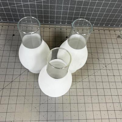 3 GLASS Lantern Shades