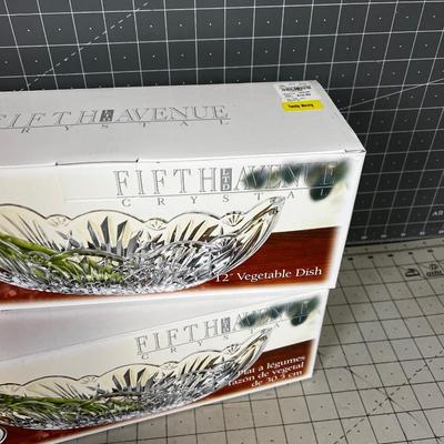 Fifth Avenue Limited Crystal Vegetable Dishes 