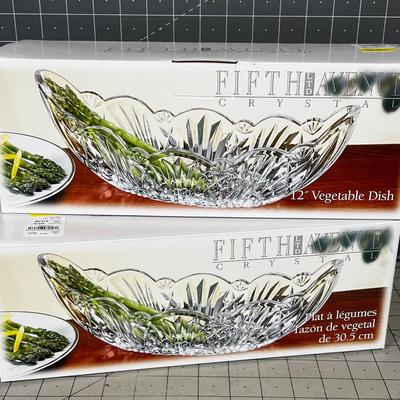 Fifth Avenue Limited Crystal Vegetable Dishes 