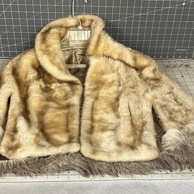 Vegan Fur Coat FAUX Vintage