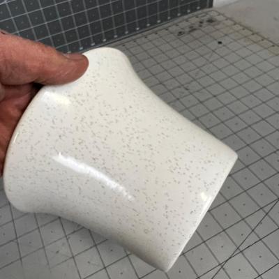 White BAUER Mid Century Pots Planter