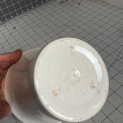 White BAUER Mid Century Pots Planter