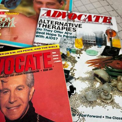 10 ADVOCATE Magazine National Gay News, 1980's 