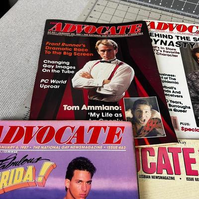 10 ADVOCATE Magazine National Gay News, 1980's 