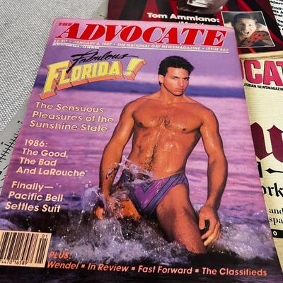 10 ADVOCATE Magazine National Gay News, 1980's 