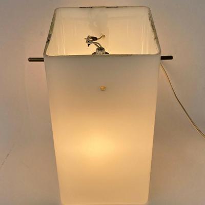  mid century modern designer SQUARE GLASS PENDANT LAMP 