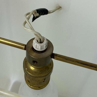  mid century modern designer SQUARE GLASS PENDANT LAMP 