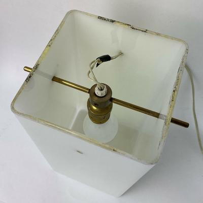  mid century modern designer SQUARE GLASS PENDANT LAMP 
