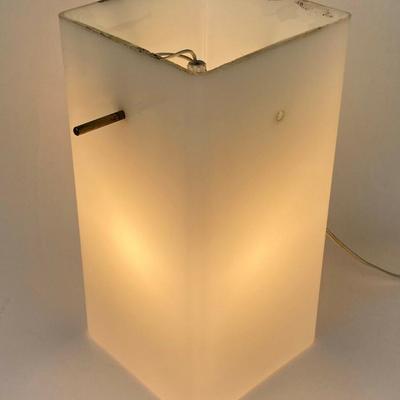  mid century modern designer SQUARE GLASS PENDANT LAMP 