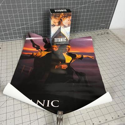Titanic VHS and Poster 