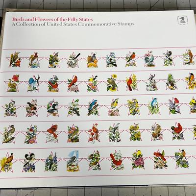 Birds and Flower of the 50 States commemorative Stamp Book 