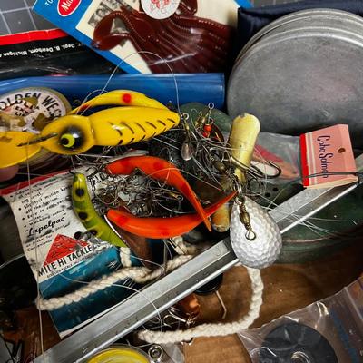 Lot of FISHING: Lures, Reels, Line Plus more