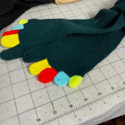 Vintage Gloves and Socks Plus Bonus TOE SOCKS