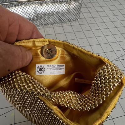 (3) Vintage Silver & Gold Purses