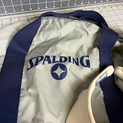Tennis Anyone?: 2 Visors and Spalding Tennis / Gym Bag