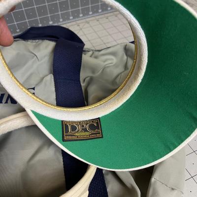 Tennis Anyone?: 2 Visors and Spalding Tennis / Gym Bag