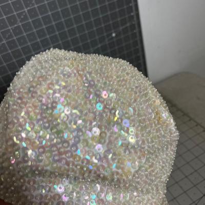 2 Sequined Sparkly Hats 