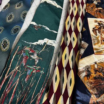 7 Vintage Ties; Bill Blass and Ralph Lauren 