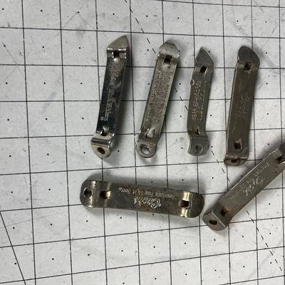 Church Key Can Openers: Lucky, Pabst, Coors