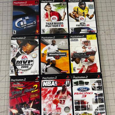 9 Play Station 2 GAMES, All Sports Related