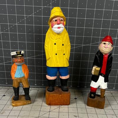 Carved Fisherman (3) 