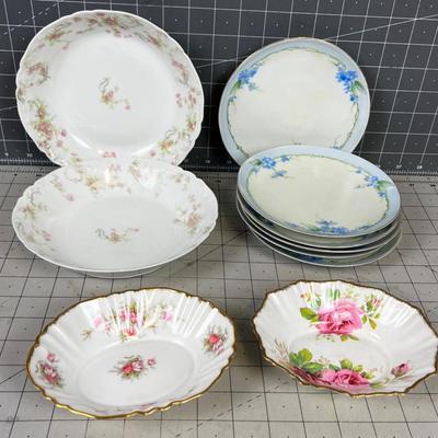 Mixed Lot of FINE Porcelain - Plates and Bowls